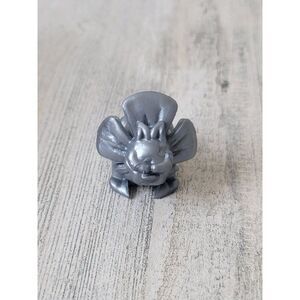 Silver Bulldog‎ mini flower mythical toy figure